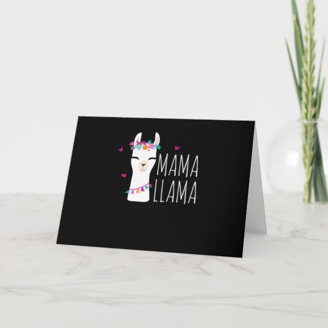 Tarjeta Gift de Llama | Mama Llama (Anverso)