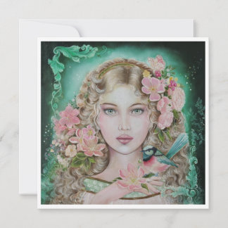 Tarjeta Gift from the fairy wren square greeting card