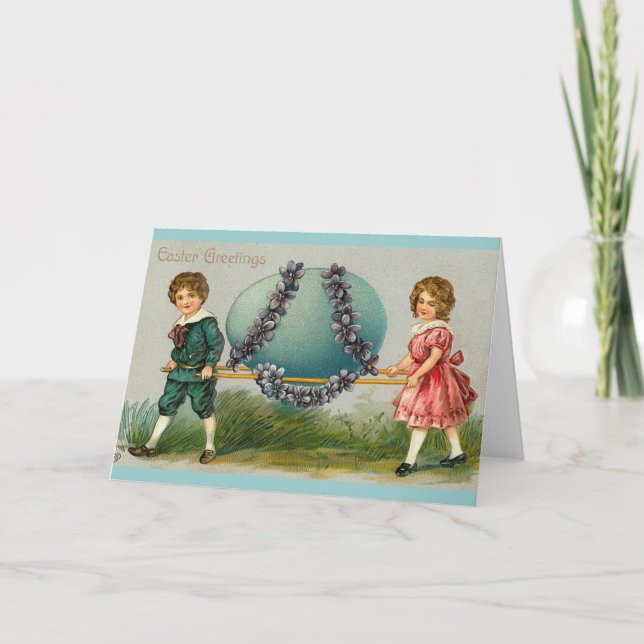 Tarjeta gigante de huevos de Pascua (Anverso)