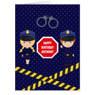 Tarjetas Policías Y Ladrones Fiesta Tarjetas Policías Y Ladrones Fiesta