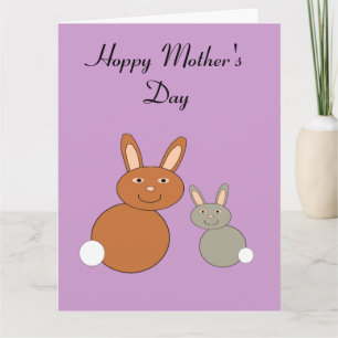 Tarjeta gigante Personalizado de conejitos de Día