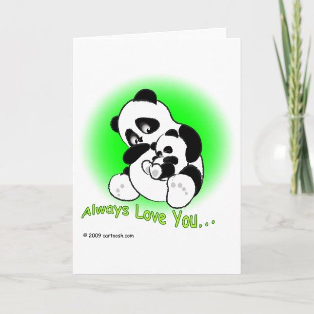 Tarjeta gigglePanda para el Día de la Madre (Anverso)
