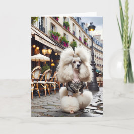 Tarjeta GiGi a Paris Poodle