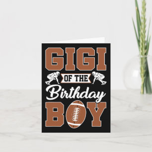 Tarjeta Gigi De La Familia Fiesta De Fútbol De Nacimiento