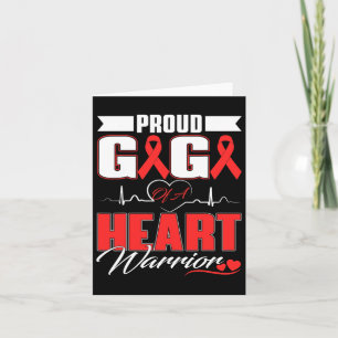 Tarjeta Gigi De Un Guerrero Del Corazón Concienciación Sob