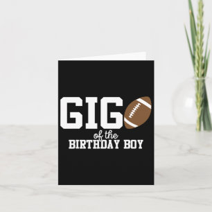Tarjeta Gigi Del Nacimiento Del Amante Del Fútbol