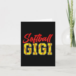 Tarjeta Gigi Retro Groovy Loud Orgulloso juego de deporte