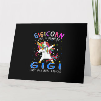 Tarjeta Gigicornio Como Un Gigi Regular Sólo Mucho Más Mag