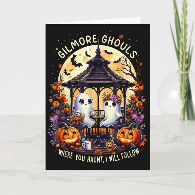 Tarjeta Gilmore Ghouls Donde Tú Asustes Yo Te Seguiré Hall (Anverso)