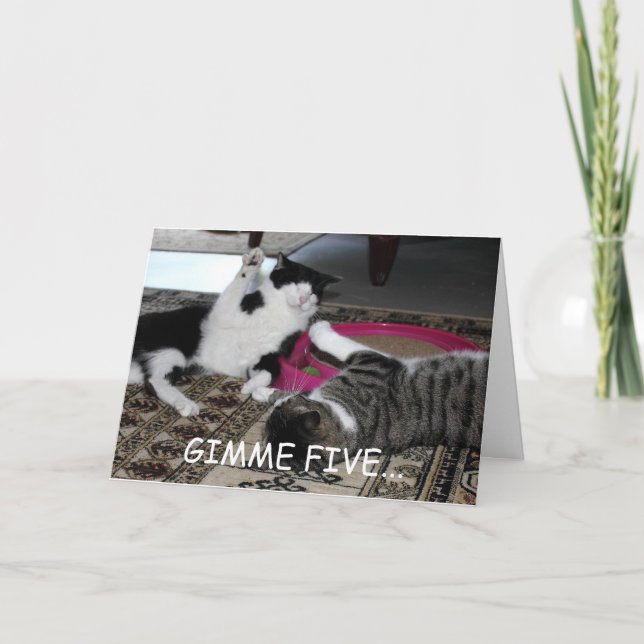 Tarjeta Gimme Five (Anverso)