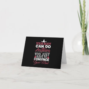 Tarjeta Gimnasia chica - Tu Cuerpo Puede Hacer Cualquier C