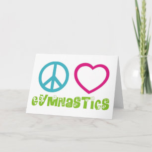 Tarjeta Gimnasia de amor por la paz