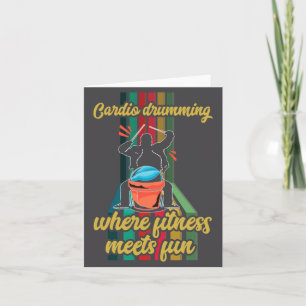 Tarjeta Gimnasia de Batería Cardio Ejercicio Divertido Fit