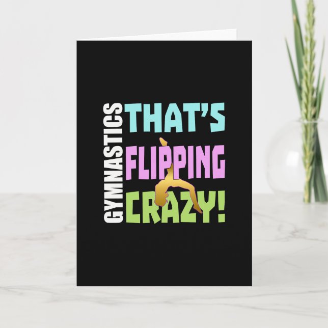 Tarjeta Gimnasia de chicas - Flipping Crazy (Anverso)