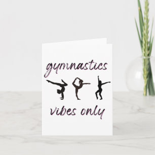Tarjeta Gimnasia Sólo Vive Un Atleta Bailarín Tumbulante