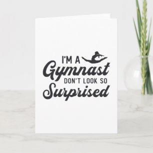 Tarjeta Gimnasia, soy gimnasta, no me sorprendas tanto