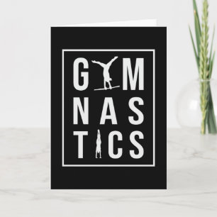 Tarjeta Gimnasia Unven Barras Esperando a Acrobat Mat Gymn