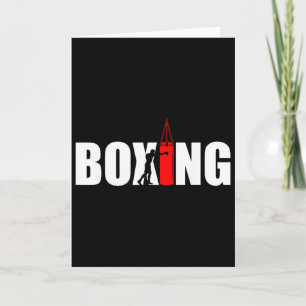 Tarjeta Gimnasio Amante del Boxeo Boxeador Kickboxing Kick