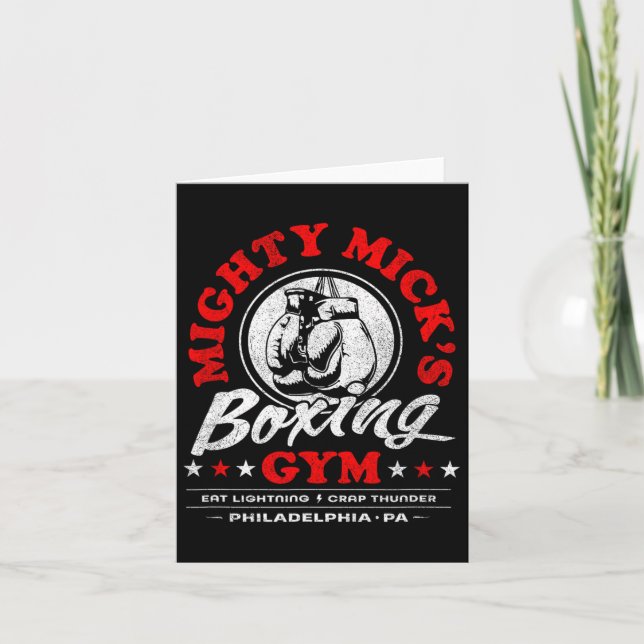 Tarjeta Gimnasio de boxeo de Mighty Mick Clic 70 en Filade (Anverso)
