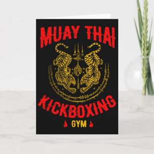 Tarjeta Gimnasio de Kickboxing Tailandés Muay Thai Regalo
