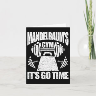 Tarjeta Gimnasio de Mandelbaum para construir un cuerpo di