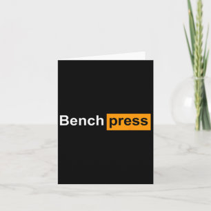 Tarjeta Gimnasio De Prensa Gracioso De Bench
