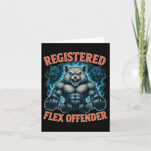 Tarjeta Gimnasio divertida de infractor flexible registrad