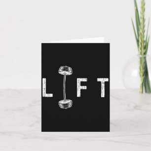 Tarjeta Gimnasio divertido Lift Inspirando Gráfico Motivac