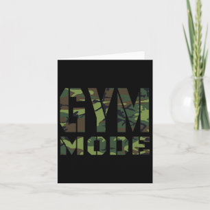 Tarjeta Gimnasio Fitness Bodybuilding Camouflage Weighage