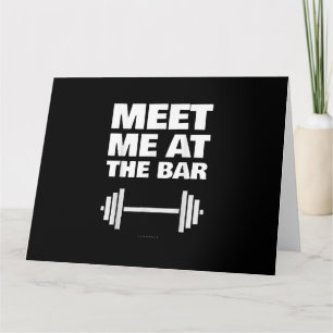 Tarjeta Gimnasio Gracioso Conoce Mí En El Bar Gym Lover Re