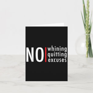 Tarjeta Gimnasio Hustle Sin Lloriqueos Dejar De Excusas Mo