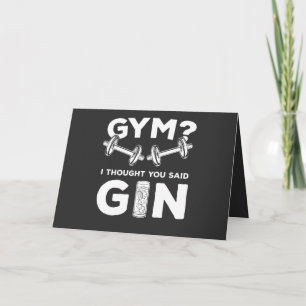 Tarjeta ¿Gimnasio o Gin?