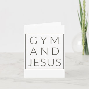 Tarjeta Gimnasio Y Jesús
