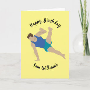 Tarjeta Gimnasta masculino