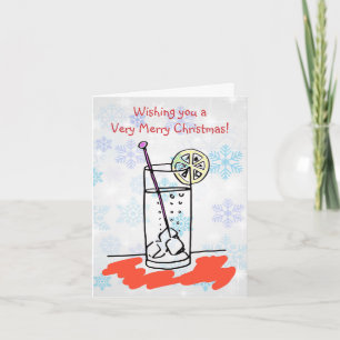 Tarjeta Gin Sling Feliz Navidad