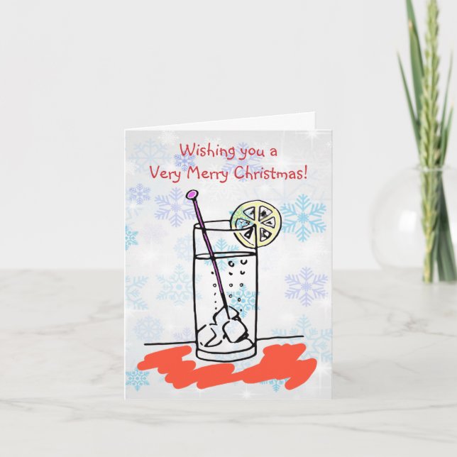 Tarjeta Gin Sling Merry Christmas (Anverso)
