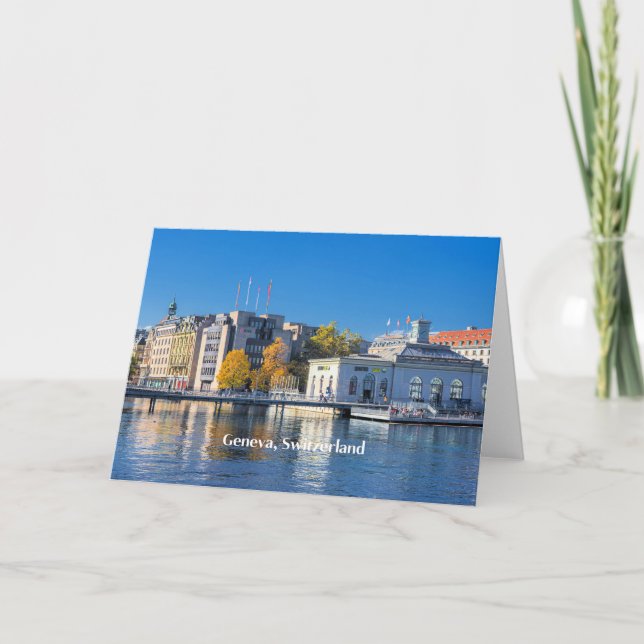 Tarjeta Ginebra, Suiza (Anverso)