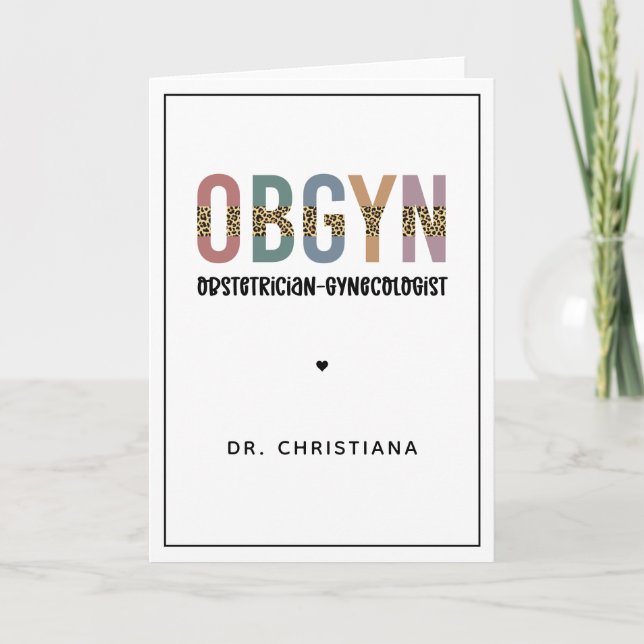 Tarjeta Ginecólogo Obstetricista Obstetricista Personaliza (Anverso)