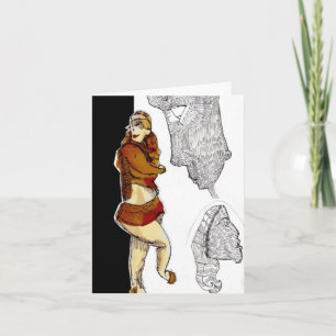 Tarjeta Ginger Chica Notecard