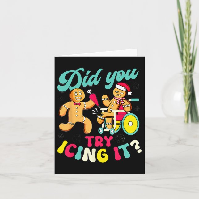 Tarjeta Gingerbread Intentó Izar Navidades Física (Anverso)