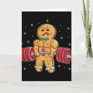 Tarjeta Gingershred Divertido Hombre de Jengibre Gimnasio