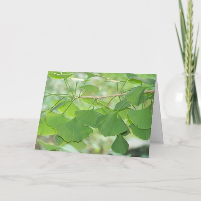 Tarjeta gingko (Anverso)