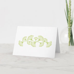 Tarjeta Ginko Leaves