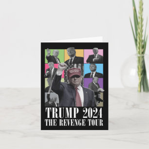 Tarjeta Gira de la venganza de Donald Trump 2024 para homb