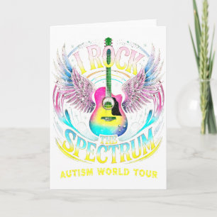 Tarjeta Gira Mundial Autismo Yo Rock El Espectro Mamá Incl