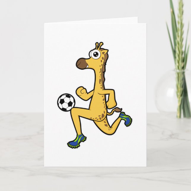 Tarjeta Girafa en deportes de fútbol (Anverso)