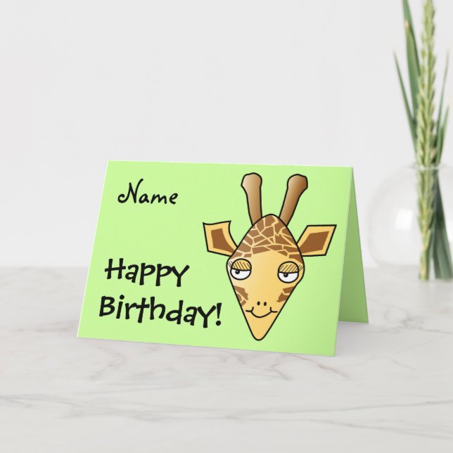 Tarjeta Giraffe (Anverso)