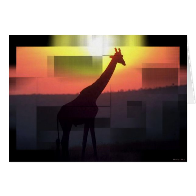 Tarjeta Giraffe (Anverso (Horizontal))