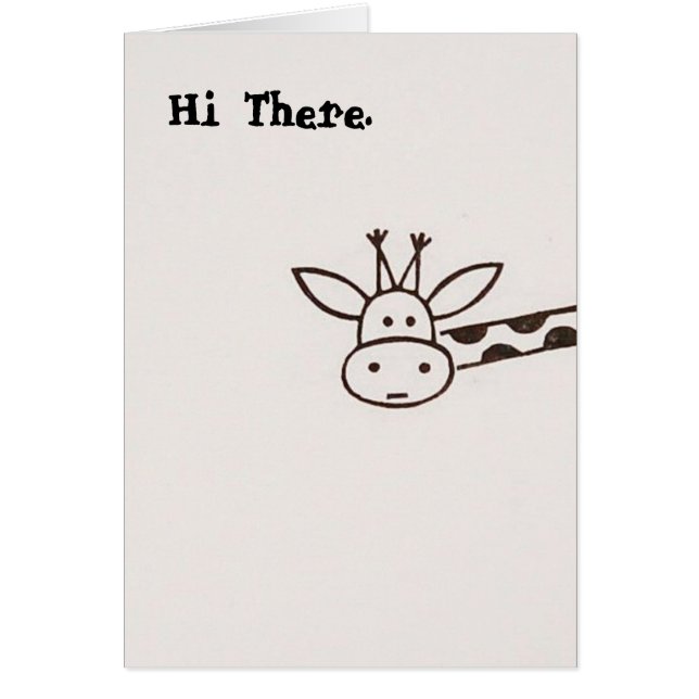 Tarjeta Giraffe (Frente)
