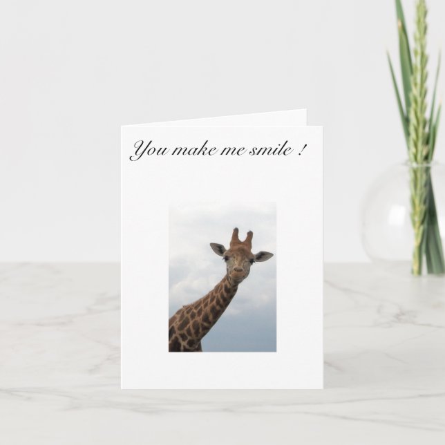 Tarjeta Giraffe (Anverso)